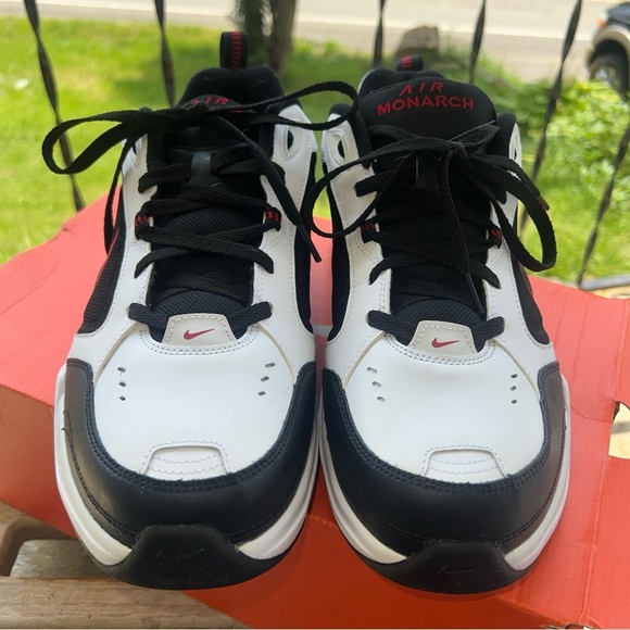 Nike Air Monarch IV Sneakers Red/White/Black Men's - Size 12EEEE - Picture 3 of 12